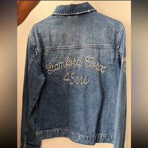 Topman Denim Jacket: Stanford Corps 45ers, Medium